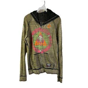 Vintage Y2K Affliction Reversible Hooded Sweatshirt Jacket